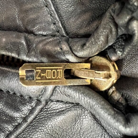 Hideout Vintage Womens Leather Jacket Moto Apparel Black Size 36 - Picture 11 of 16